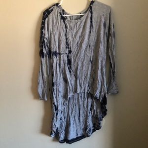 Tye Dye high low long sleeve top